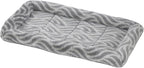 Close-up of plush bolster and padding in gray