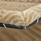 Folded Wave Tan bed showing thin profile