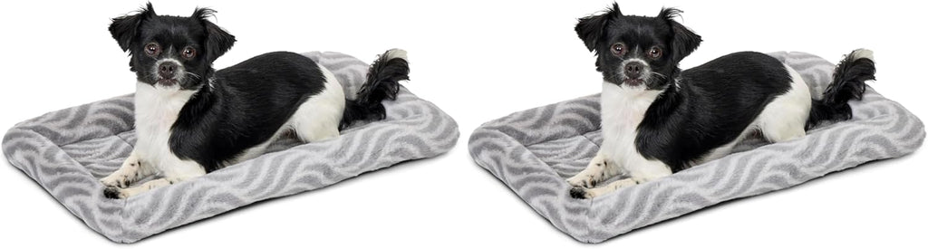 Gray Pet Prime bolster dog bed front view