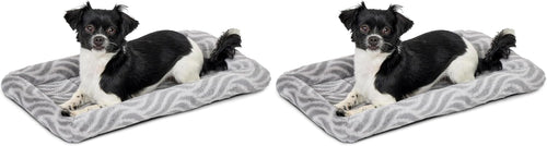 Gray Pet Prime bolster dog bed front view