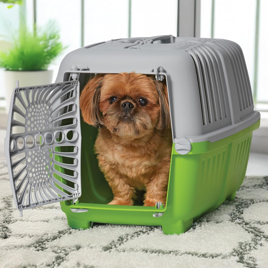 Pet Prime Spree Travel Pet Carrier Green front view