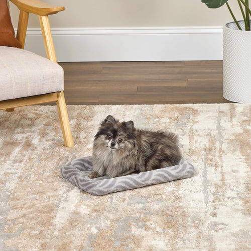 Wave Grey bolster bed by Pet Prime in crate